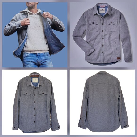 The Normal Brand Brightside Heavyweight Flannel Lined Wool Blend Jacket - Picture 1 of 16
